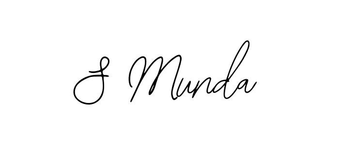 Make a beautiful signature design for name S Munda. With this signature (Bearetta-2O07w) style, you can create a handwritten signature for free. S Munda signature style 12 images and pictures png