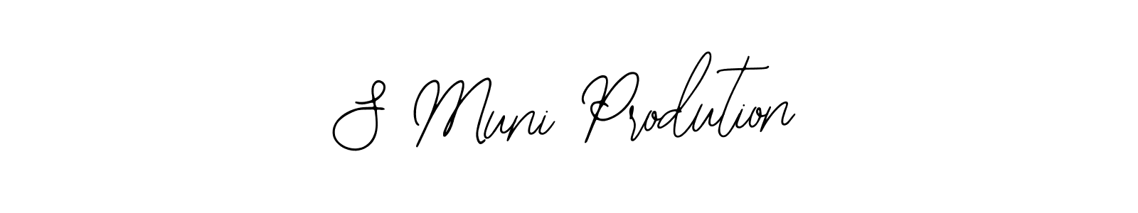 Also we have S Muni Prodution name is the best signature style. Create professional handwritten signature collection using Bearetta-2O07w autograph style. S Muni Prodution signature style 12 images and pictures png