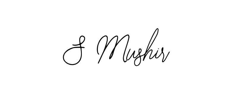 Similarly Bearetta-2O07w is the best handwritten signature design. Signature creator online .You can use it as an online autograph creator for name S Mushir. S Mushir signature style 12 images and pictures png