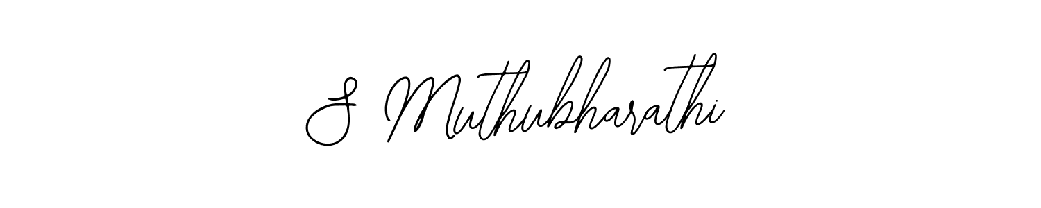 Design your own signature with our free online signature maker. With this signature software, you can create a handwritten (Bearetta-2O07w) signature for name S Muthubharathi. S Muthubharathi signature style 12 images and pictures png