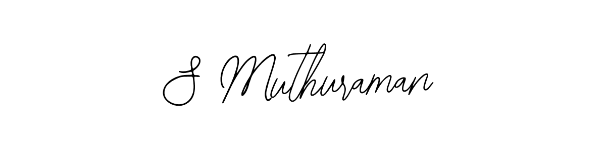 Also we have S Muthuraman name is the best signature style. Create professional handwritten signature collection using Bearetta-2O07w autograph style. S Muthuraman signature style 12 images and pictures png