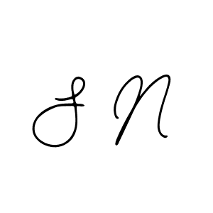 The best way (Bearetta-2O07w) to make a short signature is to pick only two or three words in your name. The name S N include a total of six letters. For converting this name. S N signature style 12 images and pictures png