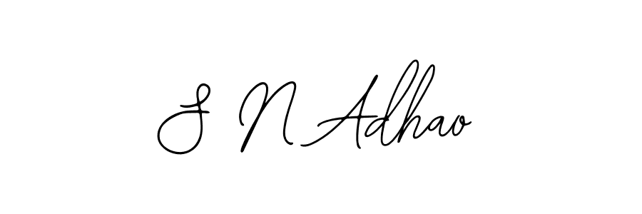 Design your own signature with our free online signature maker. With this signature software, you can create a handwritten (Bearetta-2O07w) signature for name S N Adhao. S N Adhao signature style 12 images and pictures png