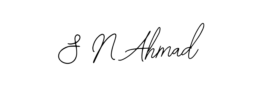 It looks lik you need a new signature style for name S N Ahmad. Design unique handwritten (Bearetta-2O07w) signature with our free signature maker in just a few clicks. S N Ahmad signature style 12 images and pictures png