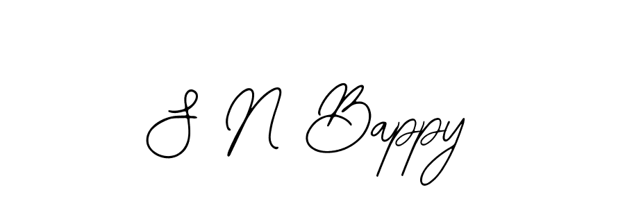 Design your own signature with our free online signature maker. With this signature software, you can create a handwritten (Bearetta-2O07w) signature for name S N Bappy. S N Bappy signature style 12 images and pictures png