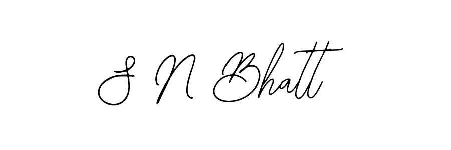 It looks lik you need a new signature style for name S N Bhatt. Design unique handwritten (Bearetta-2O07w) signature with our free signature maker in just a few clicks. S N Bhatt signature style 12 images and pictures png