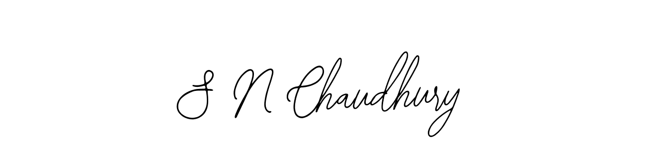 You should practise on your own different ways (Bearetta-2O07w) to write your name (S N Chaudhury) in signature. don't let someone else do it for you. S N Chaudhury signature style 12 images and pictures png