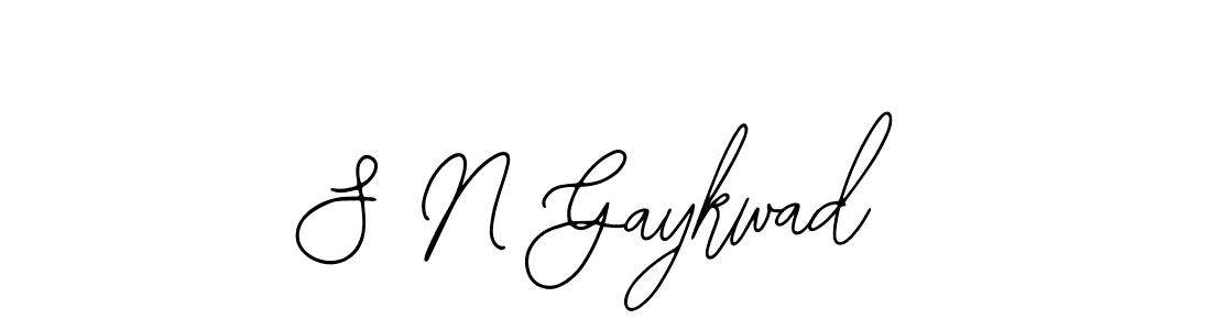 Design your own signature with our free online signature maker. With this signature software, you can create a handwritten (Bearetta-2O07w) signature for name S N Gaykwad. S N Gaykwad signature style 12 images and pictures png