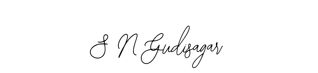 Create a beautiful signature design for name S N Gudisagar. With this signature (Bearetta-2O07w) fonts, you can make a handwritten signature for free. S N Gudisagar signature style 12 images and pictures png
