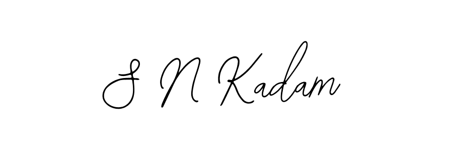 Make a beautiful signature design for name S N Kadam. With this signature (Bearetta-2O07w) style, you can create a handwritten signature for free. S N Kadam signature style 12 images and pictures png