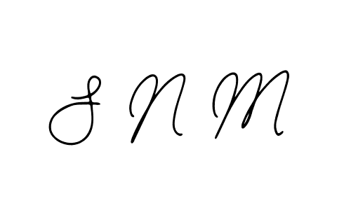 Also we have S N M name is the best signature style. Create professional handwritten signature collection using Bearetta-2O07w autograph style. S N M signature style 12 images and pictures png