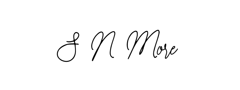 Also You can easily find your signature by using the search form. We will create S N More name handwritten signature images for you free of cost using Bearetta-2O07w sign style. S N More signature style 12 images and pictures png