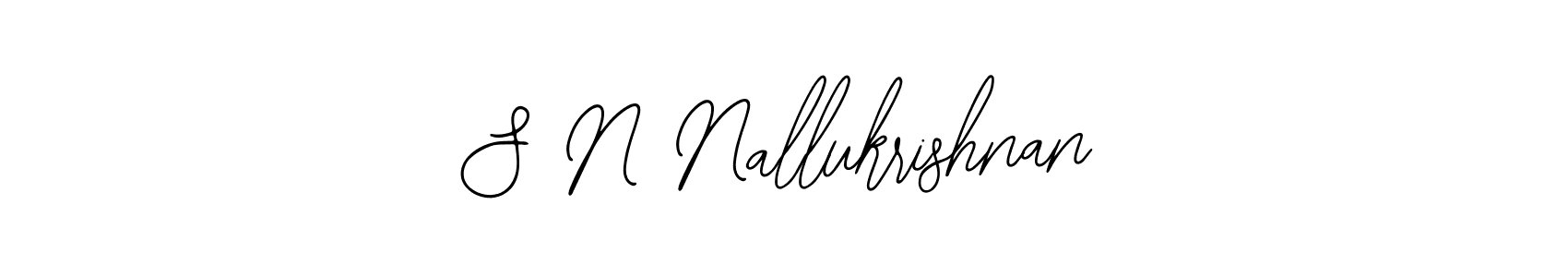 Make a beautiful signature design for name S N Nallukrishnan. With this signature (Bearetta-2O07w) style, you can create a handwritten signature for free. S N Nallukrishnan signature style 12 images and pictures png