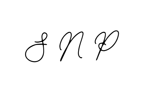 Design your own signature with our free online signature maker. With this signature software, you can create a handwritten (Bearetta-2O07w) signature for name S N P. S N P signature style 12 images and pictures png