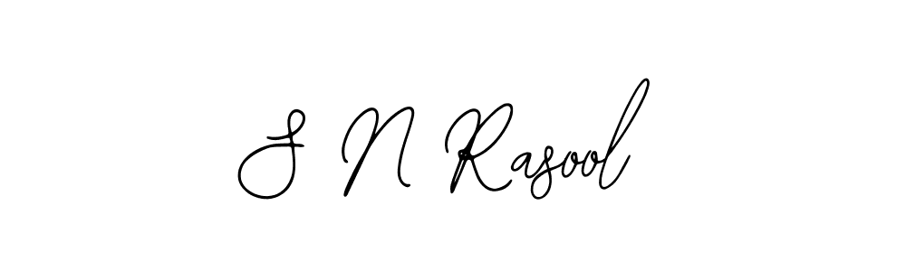 How to make S N Rasool signature? Bearetta-2O07w is a professional autograph style. Create handwritten signature for S N Rasool name. S N Rasool signature style 12 images and pictures png