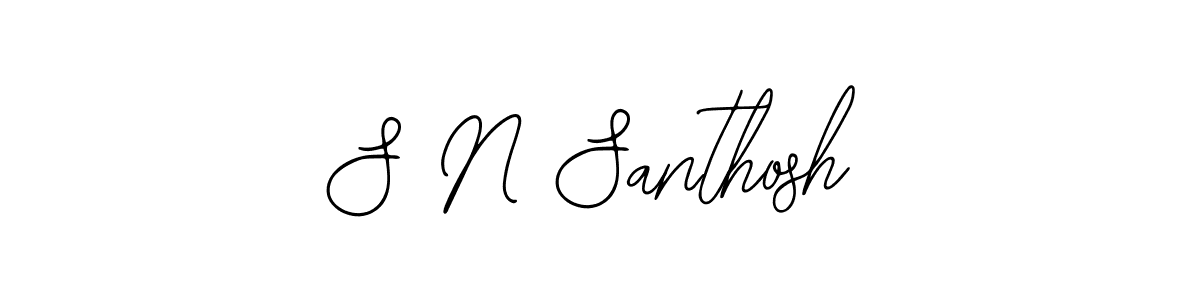 Make a beautiful signature design for name S N Santhosh. With this signature (Bearetta-2O07w) style, you can create a handwritten signature for free. S N Santhosh signature style 12 images and pictures png