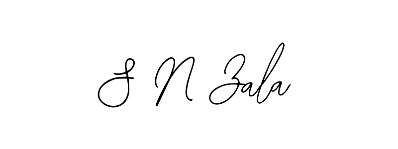 S N Zala stylish signature style. Best Handwritten Sign (Bearetta-2O07w) for my name. Handwritten Signature Collection Ideas for my name S N Zala. S N Zala signature style 12 images and pictures png