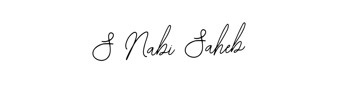 Also You can easily find your signature by using the search form. We will create S Nabi Saheb name handwritten signature images for you free of cost using Bearetta-2O07w sign style. S Nabi Saheb signature style 12 images and pictures png