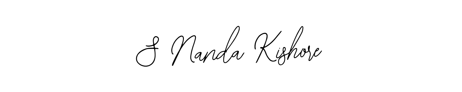 Make a short S Nanda Kishore signature style. Manage your documents anywhere anytime using Bearetta-2O07w. Create and add eSignatures, submit forms, share and send files easily. S Nanda Kishore signature style 12 images and pictures png