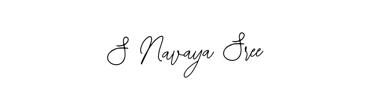 You should practise on your own different ways (Bearetta-2O07w) to write your name (S Navaya Sree) in signature. don't let someone else do it for you. S Navaya Sree signature style 12 images and pictures png