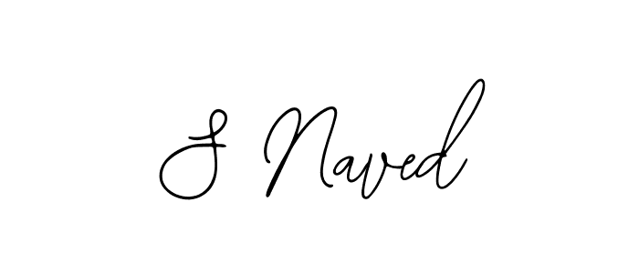 How to make S Naved signature? Bearetta-2O07w is a professional autograph style. Create handwritten signature for S Naved name. S Naved signature style 12 images and pictures png