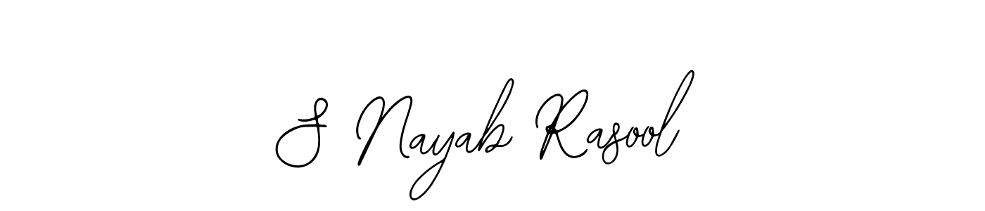 Make a beautiful signature design for name S Nayab Rasool. Use this online signature maker to create a handwritten signature for free. S Nayab Rasool signature style 12 images and pictures png