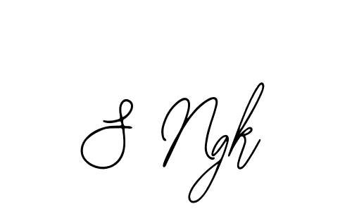 if you are searching for the best signature style for your name S Ngk. so please give up your signature search. here we have designed multiple signature styles  using Bearetta-2O07w. S Ngk signature style 12 images and pictures png