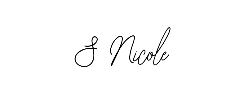 Make a beautiful signature design for name S Nicole. Use this online signature maker to create a handwritten signature for free. S Nicole signature style 12 images and pictures png
