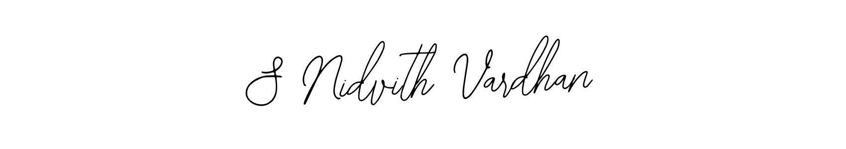 How to make S Nidvith Vardhan signature? Bearetta-2O07w is a professional autograph style. Create handwritten signature for S Nidvith Vardhan name. S Nidvith Vardhan signature style 12 images and pictures png