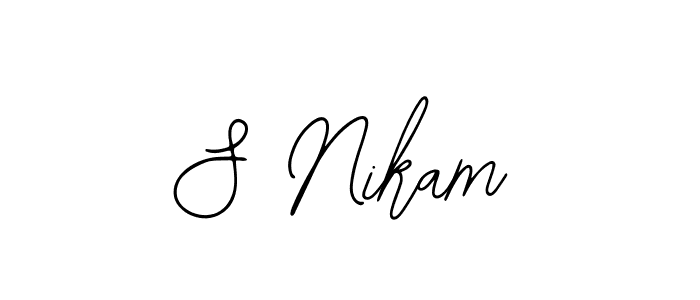 You can use this online signature creator to create a handwritten signature for the name S Nikam. This is the best online autograph maker. S Nikam signature style 12 images and pictures png