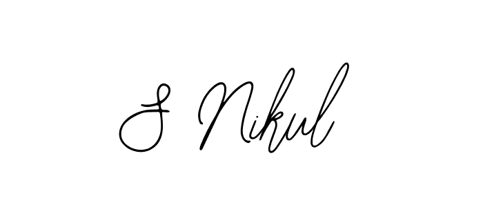 This is the best signature style for the S Nikul name. Also you like these signature font (Bearetta-2O07w). Mix name signature. S Nikul signature style 12 images and pictures png