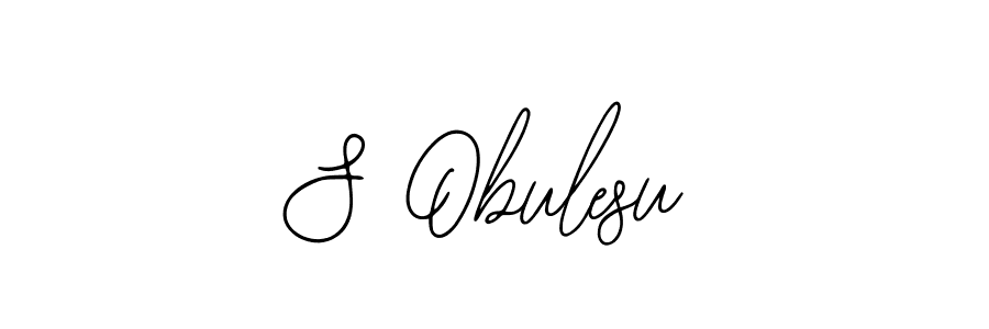 You should practise on your own different ways (Bearetta-2O07w) to write your name (S Obulesu) in signature. don't let someone else do it for you. S Obulesu signature style 12 images and pictures png
