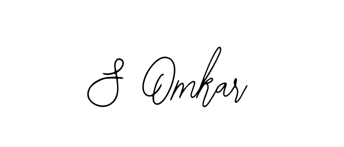 Create a beautiful signature design for name S Omkar. With this signature (Bearetta-2O07w) fonts, you can make a handwritten signature for free. S Omkar signature style 12 images and pictures png