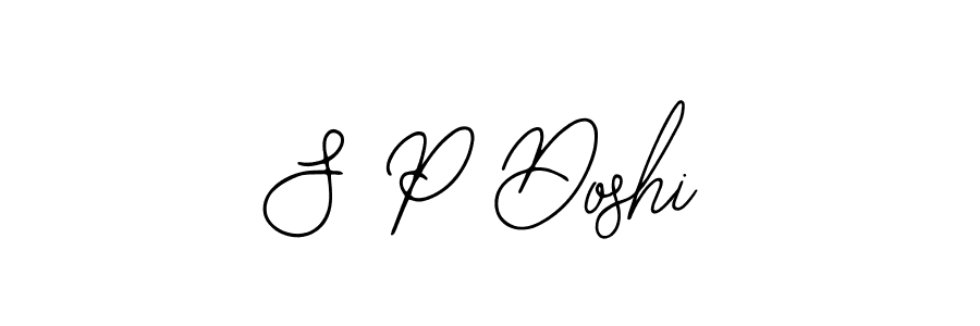 Use a signature maker to create a handwritten signature online. With this signature software, you can design (Bearetta-2O07w) your own signature for name S P Doshi. S P Doshi signature style 12 images and pictures png