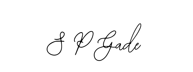 How to make S P Gade signature? Bearetta-2O07w is a professional autograph style. Create handwritten signature for S P Gade name. S P Gade signature style 12 images and pictures png
