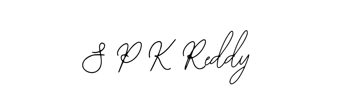 Also we have S P K Reddy name is the best signature style. Create professional handwritten signature collection using Bearetta-2O07w autograph style. S P K Reddy signature style 12 images and pictures png