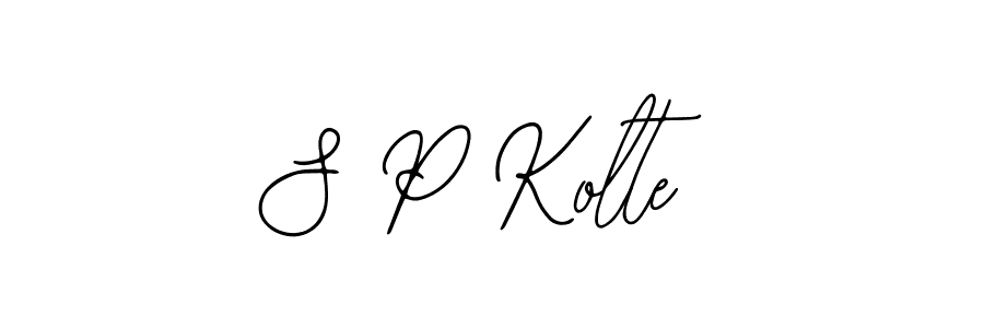 How to make S P Kolte signature? Bearetta-2O07w is a professional autograph style. Create handwritten signature for S P Kolte name. S P Kolte signature style 12 images and pictures png