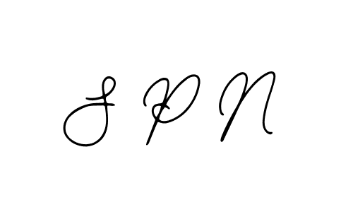 Create a beautiful signature design for name S P N. With this signature (Bearetta-2O07w) fonts, you can make a handwritten signature for free. S P N signature style 12 images and pictures png