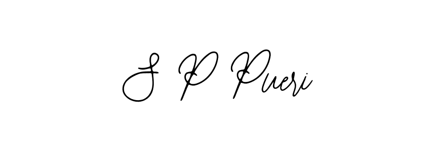 Also we have S P Pueri name is the best signature style. Create professional handwritten signature collection using Bearetta-2O07w autograph style. S P Pueri signature style 12 images and pictures png