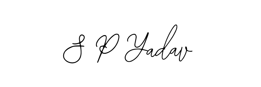 Design your own signature with our free online signature maker. With this signature software, you can create a handwritten (Bearetta-2O07w) signature for name S P Yadav. S P Yadav signature style 12 images and pictures png