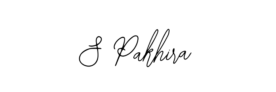 The best way (Bearetta-2O07w) to make a short signature is to pick only two or three words in your name. The name S Pakhira include a total of six letters. For converting this name. S Pakhira signature style 12 images and pictures png