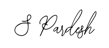 Practice writing S Pardesh with the flow of Bearetta-2O07w lettering. A fantastic source of inspiration for developing your personal signature style. S Pardesh signature style 12 images and pictures png
