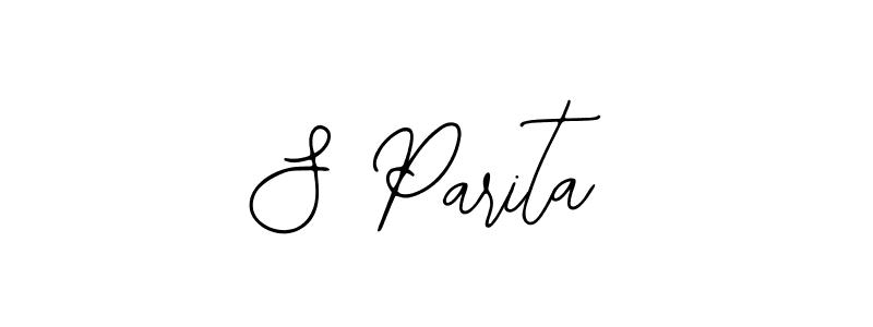 Design your own signature with our free online signature maker. With this signature software, you can create a handwritten (Bearetta-2O07w) signature for name S Parita. S Parita signature style 12 images and pictures png