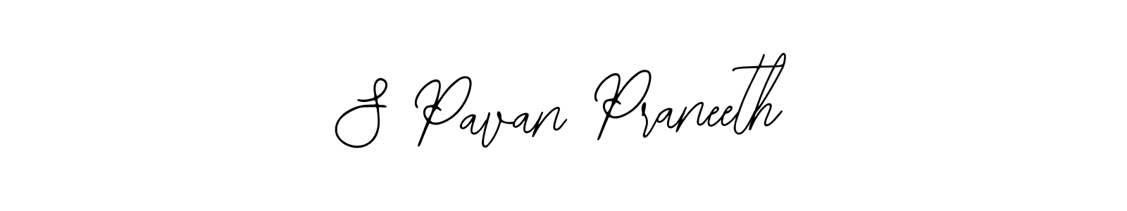 Design your own signature with our free online signature maker. With this signature software, you can create a handwritten (Bearetta-2O07w) signature for name S Pavan Praneeth. S Pavan Praneeth signature style 12 images and pictures png