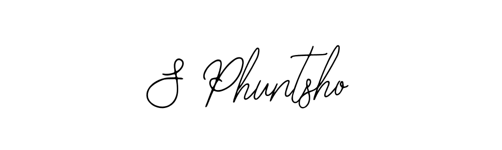 if you are searching for the best signature style for your name S Phuntsho. so please give up your signature search. here we have designed multiple signature styles  using Bearetta-2O07w. S Phuntsho signature style 12 images and pictures png