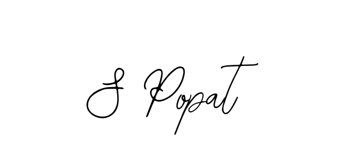 Create a beautiful signature design for name S Popat. With this signature (Bearetta-2O07w) fonts, you can make a handwritten signature for free. S Popat signature style 12 images and pictures png