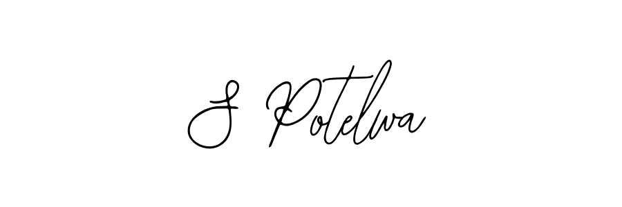Design your own signature with our free online signature maker. With this signature software, you can create a handwritten (Bearetta-2O07w) signature for name S Potelwa. S Potelwa signature style 12 images and pictures png