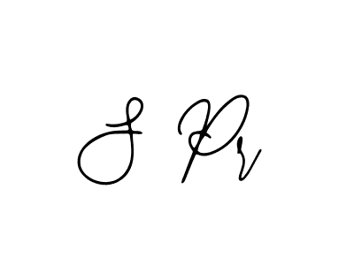 You should practise on your own different ways (Bearetta-2O07w) to write your name (S Pr) in signature. don't let someone else do it for you. S Pr signature style 12 images and pictures png