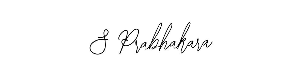 How to make S Prabhakara name signature. Use Bearetta-2O07w style for creating short signs online. This is the latest handwritten sign. S Prabhakara signature style 12 images and pictures png