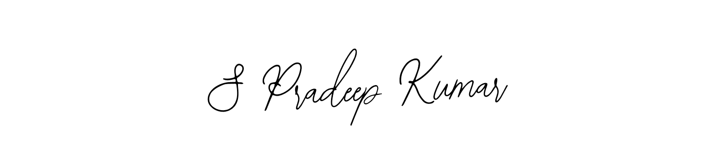 Design your own signature with our free online signature maker. With this signature software, you can create a handwritten (Bearetta-2O07w) signature for name S Pradeep Kumar. S Pradeep Kumar signature style 12 images and pictures png